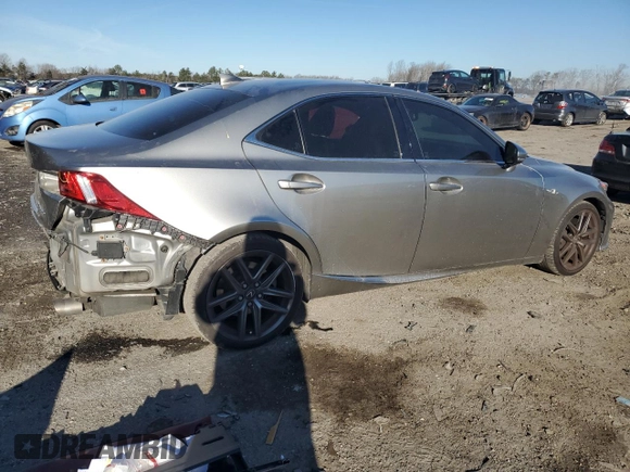 2016 Lexus IS 350 with VIN JTHCE1D26G5012360, listed as a Copart auction lot 43188765 with 54,553 mi miles and Salvage Title. Bid and sale history available at DreamBid. Image 3.