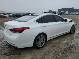 2020 Genesis G80 3.8L with VIN KMTFN4JE9LU334944, listed as a Copart auction lot 79417264 with 47,384 mi miles and Salvage Title. Bid and sale history available at DreamBid. Image 3.
