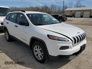 2015 Jeep Cherokee Sport with VIN 1C4PJMAB3FW647906, listed as a Copart auction lot 50227535 with 110,097 mi miles and Salvage Title. Bid and sale history available at carsss.com. Image 4.