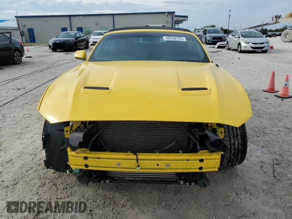 2018 Ford Mustang EcoBoost Premium with VIN 1FATP8UH2J5155828, listed as a Copart auction lot 48230705 with 63,592 mi miles and Salvage Title. Bid and sale history available at carsss.com. Image 5.