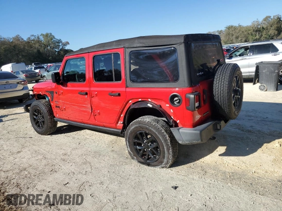 2023 Jeep Wrangler Sport with VIN 1C4HJXDG0PW578994, listed as a Copart auction lot 48858185 with 25,866 mi miles and Salvage Title. Bid and sale history available at DreamBid. Image 2.