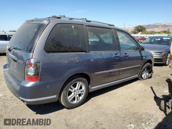 2006 Mazda MPV LX with VIN JM3LW28A660559606, listed as a Copart auction lot 71081614 with 120,200 mi miles and Salvage Title. Bid and sale history available at carsss.com. Image 3.