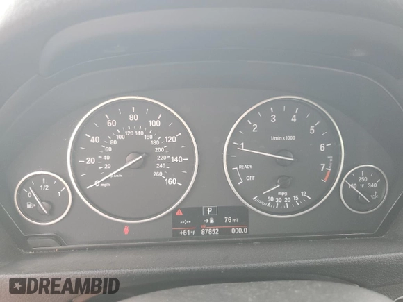2017 BMW 3 Series 320i with VIN WBA8E1G50HNU14029, listed as a Copart auction lot 48386015 with 87,852 mi miles and Salvage Title. Bid and sale history available at carsss.com. Image 9.