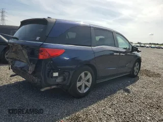2020 Honda Odyssey EX with VIN 5FNRL6H57LB017398, listed as a Copart auction lot 64489775 with 50,588 mi miles and Salvage title. Bid and sale history available at DreamBid. Image 3.