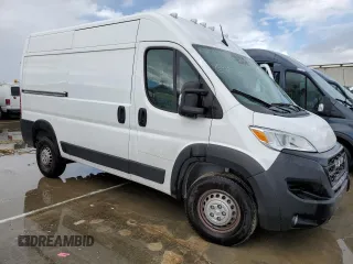 2024 Ram ProMaster Cargo Tradesman with VIN 3C6LRVBG8RE112454, listed as a Copart auction lot 74793884 with Not Provided miles and Salvage Title. Bid and sale history available at DreamBid. Image 4.