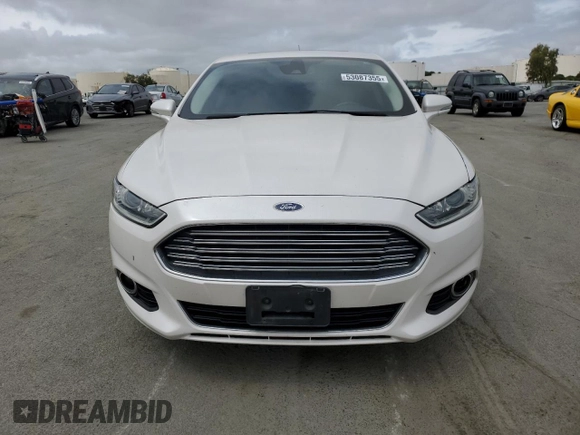 2014 Ford Fusion Titanium with VIN 3FA6P0K97ER393249, listed as a Copart auction lot 53087355 with 148,266 mi miles and Salvage Title. Bid and sale history available at DreamBid. Image 5.