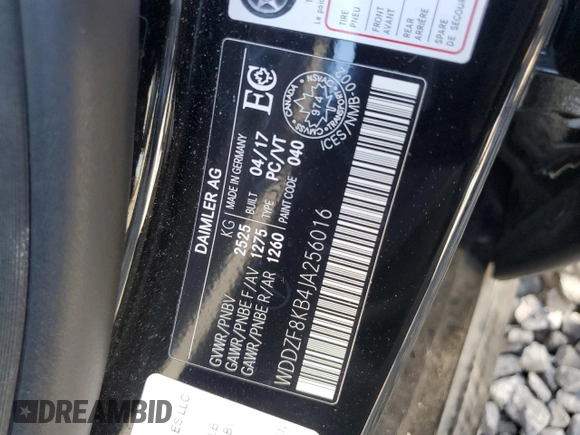 2018 Mercedes-Benz E-Class AMG E 63 S with VIN WDDZF8KB4JA256016, listed as a Copart auction lot 79601384 with 51,646 mi miles and Salvage Title. Bid and sale history available at carsss.com. Image 12.