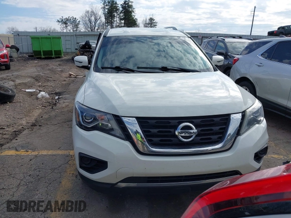 2020 Nissan Pathfinder S with VIN 5N1DR2AN4LC593664, listed as a IAAI auction lot 41589398 with 55,823 mi miles. Bid and sale history available at carsss.com. Image 12.