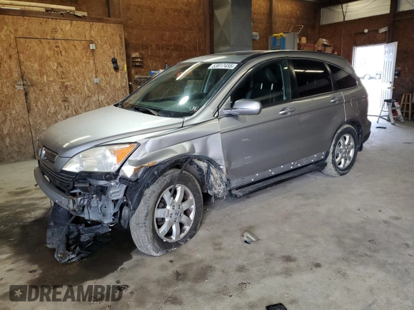 2008 Honda CR-V EX-L with VIN JHLRE48748C035817, listed as a Copart auction lot 53817455 with 187,972 mi miles and Salvage Title. Bid and sale history available at carsss.com. Image 1.