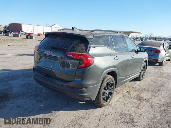 2020 GMC Terrain SLE with VIN 3GKALMEV7LL142753, listed as a IAAI auction lot 41815055 with 92,003 mi miles. Bid and sale history available at carsss.com. Image 4.
