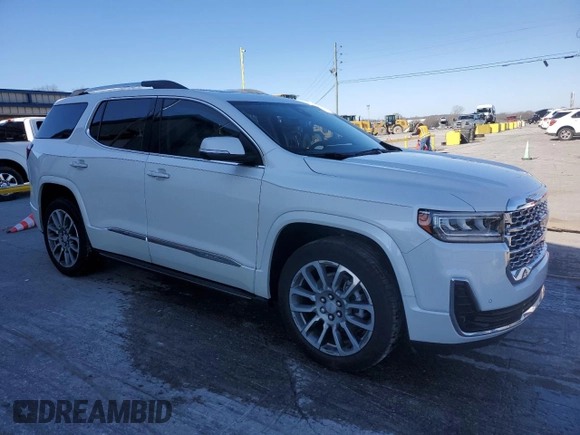 2023 GMC Acadia Denali with VIN 1GKKNPLS7PZ256761, listed as a Copart auction lot 49346845 with 8,290 mi miles and Salvage title. Bid and sale history available at DreamBid. Image 4.