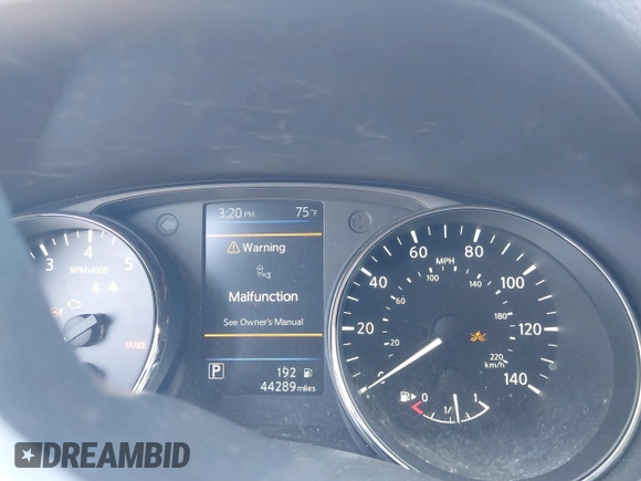 2020 Nissan Rogue S with VIN 5N1AT2MT5LC723711, listed as a IAAI auction lot 41996742 with 44,289 mi miles and . Bid and sale history available at DreamBid. Image 7.