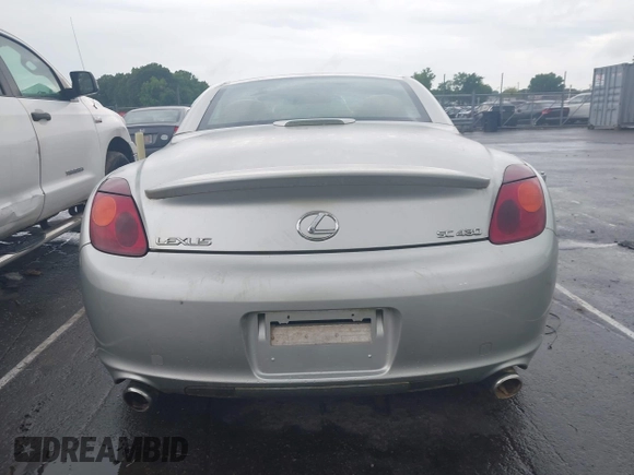 2005 Lexus SC 430 with VIN JTHFN48Y750068203, listed as a IAAI auction lot 42270237 with 178,539 mi miles and . Bid and sale history available at DreamBid. Image 16.