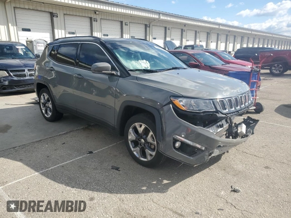 2021 Jeep Compass Limited with VIN 3C4NJDCB1MT579130, listed as a Copart auction lot 57854655 with 49,553 mi miles and Salvage title. Bid and sale history available at DreamBid. Image 4.