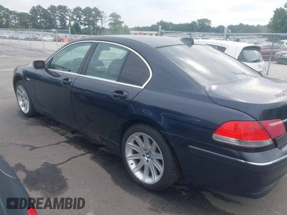 2006 BMW 7 Series 750i with VIN WBAHL83536DT01280, listed as a IAAI auction lot 42434025 with 181,189 mi miles and . Bid and sale history available at DreamBid. Image 3.