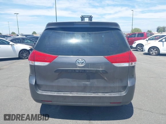 2012 Toyota Sienna with VIN 5TDZK3DC9CS261944, listed as a IAAI auction lot 41885359 with 184,918 mi miles. Bid and sale history available at carsss.com. Image 17.