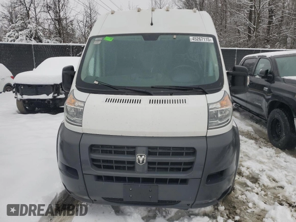 2017 Ram ProMaster Cargo with VIN 3C6TRVDG9HE517606, listed as a Copart auction lot 45267115 with 64,708 mi miles and Clean Title. Bid and sale history available at carsss.com. Image 5.
