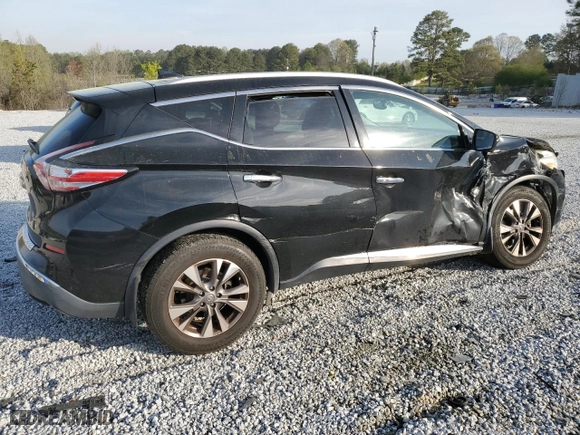 2017 Nissan Murano SL with VIN 5N1AZ2MH9HN185939, listed as a Copart auction lot 50818305 with 97,364 mi miles and Salvage Title. Bid and sale history available at carsss.com. Image 3.