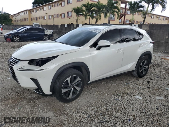 2018 Lexus NX 300 z VIN JTJYARBZ6J2097515, wystawiony jako Copart lot #59189845 z przebiegiem 128 348 mil mil oraz Szkoda całkowita • Salvage title. Historia ofert i sprzedaży dostępna na DreamBid. Obrazek 1.