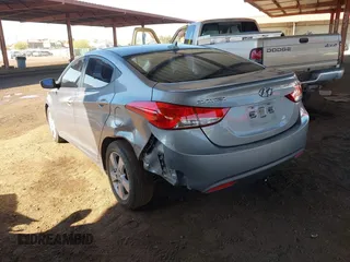 2012 Hyundai Elantra Limited with VIN KMHDH4AE3CU307375, listed as a IAAI auction lot 41857246 with 183,389 mi miles. Bid and sale history available at carsss.com. Image 3.