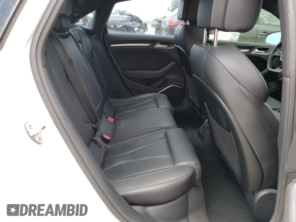 2017 Audi A3 Sedan Premium Plus with VIN WAUGUGFF2H1025363, listed as a Copart auction lot 48606583 with 80,103 mi miles and Salvage Title. Bid and sale history available at carsss.com. Image 10.