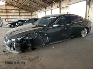 2020 Cadillac CT5 Luxury with VIN 1G6DW5RK2L0129088, listed as a Copart auction lot 44013765 with 84,746 mi miles and Salvage Title. Bid and sale history available at carsss.com. Image 1.