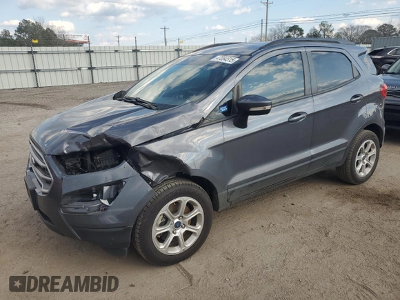2021 Ford EcoSport SE with VIN MAJ3S2GE3MC449686, listed as a Copart auction lot 47084515 with 46,746 mi miles and Salvage Title. Bid and sale history available at carsss.com. Image 1.