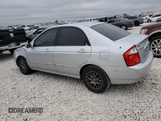2006 Kia Spectra EX with VIN KNAFE121X65333208, listed as a Copart auction lot 70634994 with 145,288 mi miles and Salvage Title. Bid and sale history available at carsss.com. Image 2.