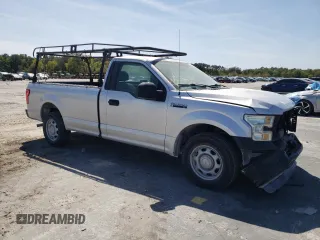 2016 Ford F-150 XL with VIN 1FTMF1C86GKD33700, listed as a Copart auction lot 48743235 with 104,561 mi miles and Salvage title. Bid and sale history available at DreamBid. Image 4.
