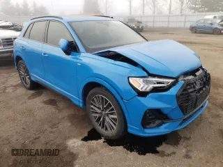 2020 Audi Q3 S line Prestige with VIN WA1FECF35L1004827, listed as a Copart auction lot 68363922 with 34,959 mi miles. Bid and sale history available at carsss.com. Image 4.