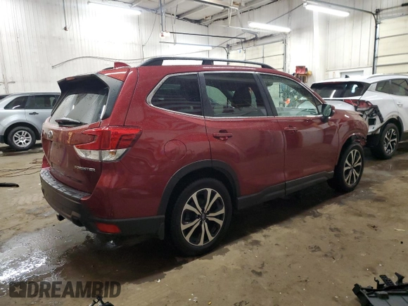 2021 Subaru Forester Limited with VIN JF2SKAUC9MH526438, listed as a Copart auction lot 51690525 with 46,773 mi miles and Salvage Title. Bid and sale history available at carsss.com. Image 3.