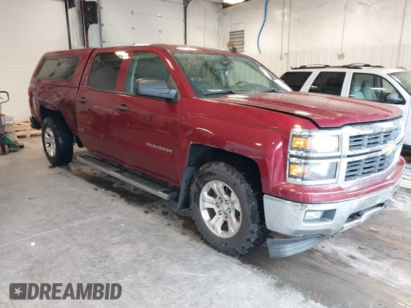 2014 Chevrolet Silverado 1500 LT with VIN 3GCUKREC9EG358476, listed as a IAAI auction lot 41866756 with 210,880 mi miles and . Bid and sale history available at DreamBid. Image 1.
