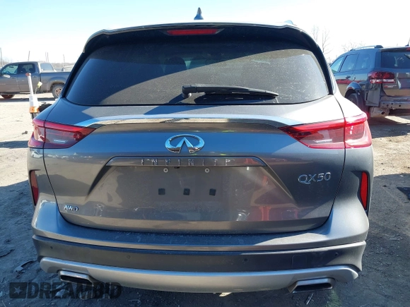 2020 Infiniti QX50 ESSENTIAL with VIN 3PCAJ5M36LF105778, listed as a IAAI auction lot 41442287 with 69,018 mi miles. Bid and sale history available at carsss.com. Image 16.