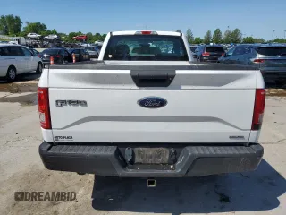 2016 Ford F-150 XL with VIN 1FTMF1C84GKD38765, listed as a Copart auction lot 57071445 with 142,677 mi miles and Salvage title. Bid and sale history available at DreamBid. Image 6.