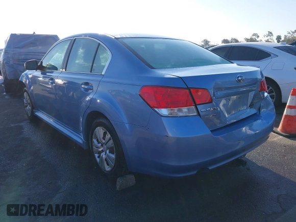 2010 Subaru Legacy 2.5i with VIN 4S3BMCA61A3228929, listed as a IAAI auction lot 41729142 with 114,875 mi miles. Bid and sale history available at carsss.com. Image 3.