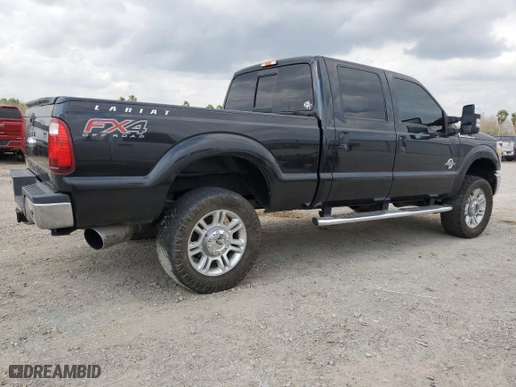 2015 Ford Super Duty F-250 SRW Lariat with VIN 1FT7W2BT6FEC33215, listed as a Copart auction lot 44771225 with 187,573 mi miles and Clean Title. Bid and sale history available at carsss.com. Image 3.