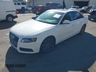 2010 Audi A4 2.0T Premium Plus with VIN WAUEFAFL7AN002177, listed as a IAAI auction lot 41808557 with 125,950 mi miles. Bid and sale history available at carsss.com. Image 2.
