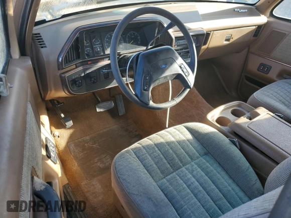 1991 Ford F-150 with VIN 1FTEX15H8MKA51617, listed as a Copart auction lot 48361585 with 10,593 mi miles and Salvage Title. Bid and sale history available at carsss.com. Image 8.