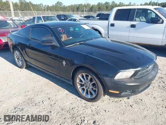 2010 Ford Mustang V6 with VIN 1ZVBP8AN0A5163231, listed as a IAAI auction lot 41876384 with 113,419 mi miles. Bid and sale history available at carsss.com. Image 1.