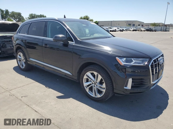 2021 Audi Q7 Premium Plus with VIN WA1LXAF76MD021317, listed as a Copart auction lot 58229305 with 72,484 mi miles and Salvage title. Bid and sale history available at DreamBid. Image 4.