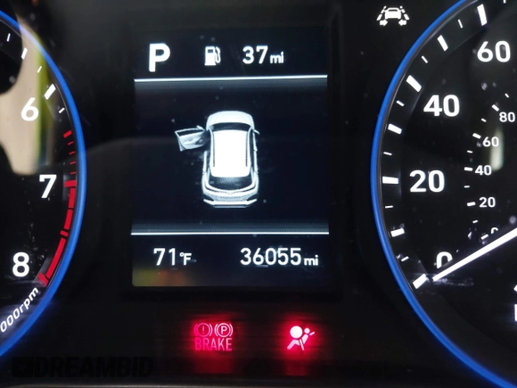 2019 Hyundai Kona SEL with VIN KM8K62AA7KU244505, listed as a IAAI auction lot 41656101 with 36,055 mi miles and . Bid and sale history available at carsss.com. Image 16.