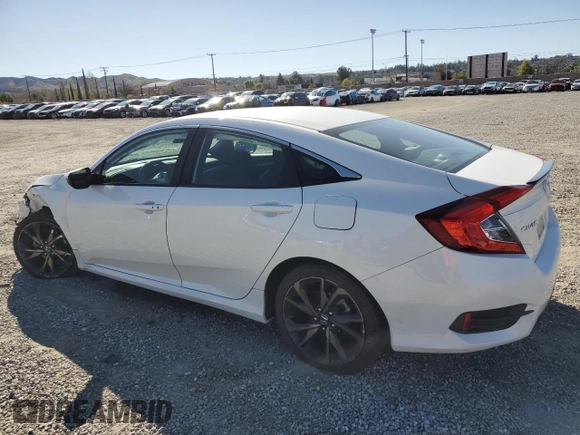 2020 Honda Civic Sedan Sport with VIN 19XFC2F80LE212340, listed as a Copart auction lot 48358685 with 31,596 mi miles and Salvage Title. Bid and sale history available at carsss.com. Image 2.