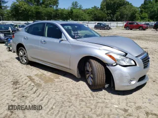 2012 Infiniti M with VIN JN1BY1AR5CM395829, listed as a Copart auction lot 56602914 with Not Provided miles and Salvage Title. Bid and sale history available at carsss.com. Image 4.