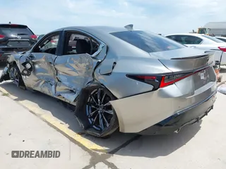 2023 Lexus IS 350 F Sport with VIN JTHGZ1B29P5068608, listed as a IAAI auction lot 42467225 with 17,266 mi miles and . Bid and sale history available at DreamBid. Image 3.