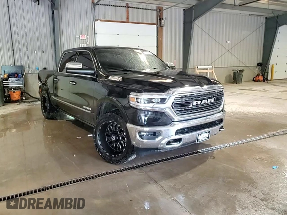 2019 Ram 1500 Limited with VIN 1C6SRFHT1KN810346, listed as a Copart auction lot 56713315 with 87,066 mi miles and Salvage title. Bid and sale history available at DreamBid. Image 13.
