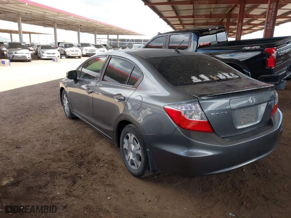 2012 Honda Civic Hybrid with VIN JHMFB4F34CS004900, listed as a IAAI auction lot 41970332 with 229,490 mi miles. Bid and sale history available at carsss.com. Image 3.