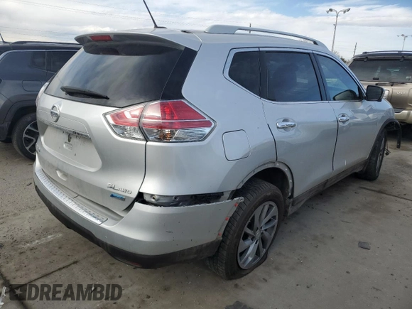 2014 Nissan Rogue SL with VIN 5N1AT2MV5EC776770, listed as a Copart auction lot 49176795 with 116,993 mi miles and Non Repairable. Bid and sale history available at carsss.com. Image 3.