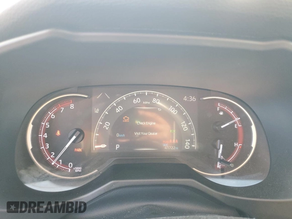 2019 Toyota RAV4 Adventure with VIN 2T3J1RFV3KC008618, listed as a Copart auction lot 74594424 with 41,722 mi miles and Salvage title. Bid and sale history available at DreamBid. Image 9.