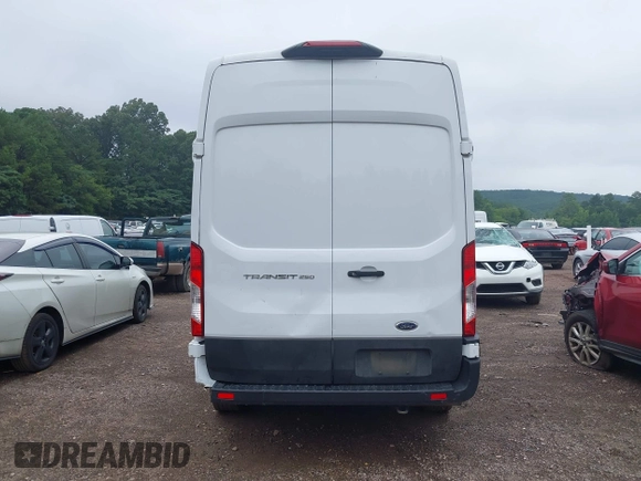 2023 Ford Transit Cargo with VIN 1FTBR1X8XPKA13479, listed as a IAAI auction lot 42608306 with 61,767 mi miles and . Bid and sale history available at DreamBid. Image 16.