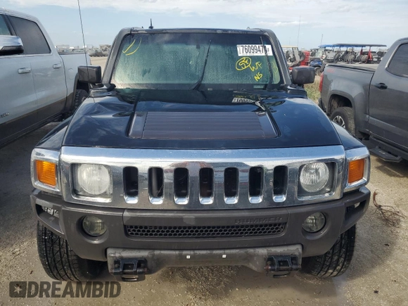 2006 Hummer H3 with VIN 5GTDN136868216190, listed as a Copart auction lot 76099474 with 182,268 mi miles and Non Repairable. Bid and sale history available at carsss.com. Image 5.